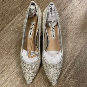 Sliver Heels / Bridal Shoes / Wedding Heels